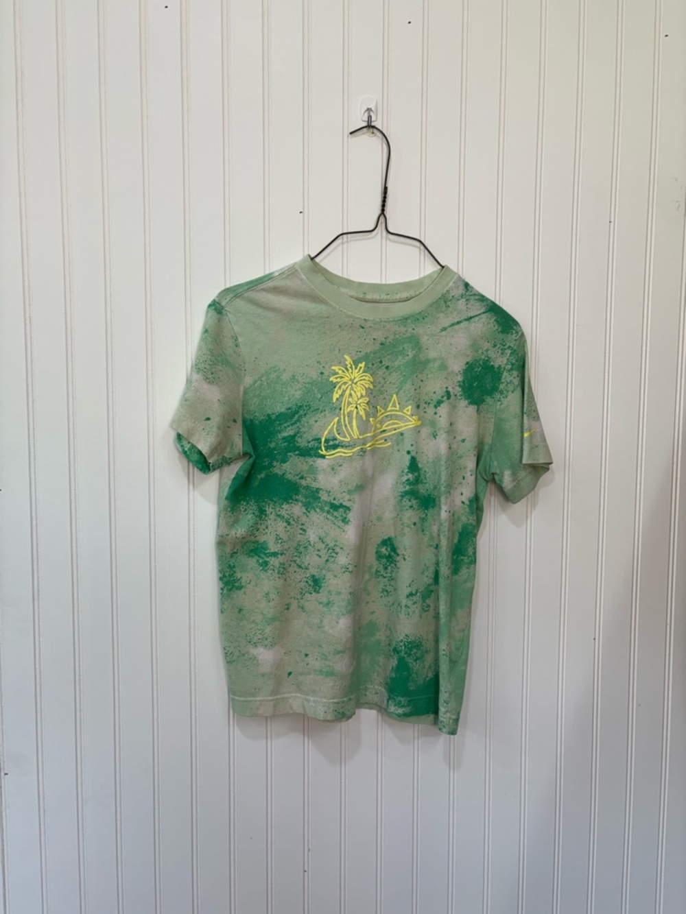 Nike Light Mint Tie-Dye youth summer  Crew Tee